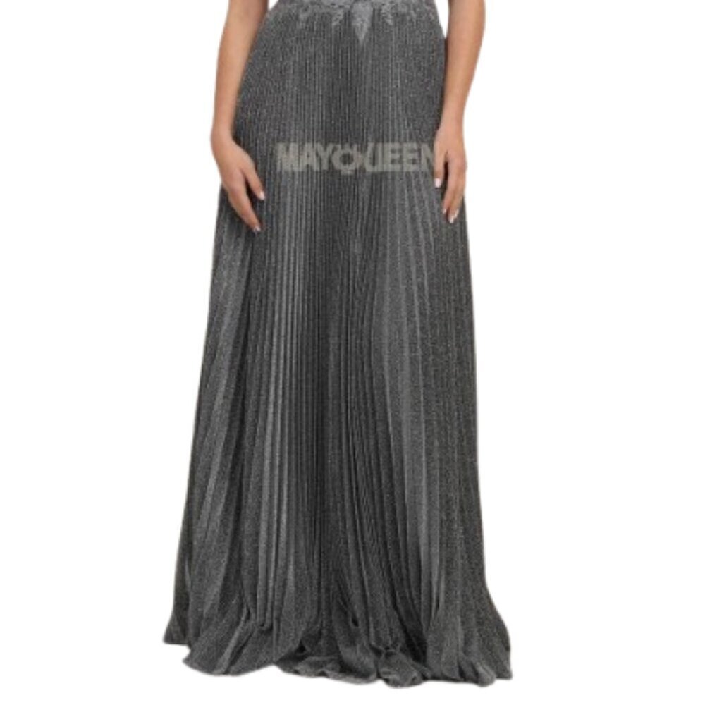 SALE NWT May Queen MQ1902B Pleated Mother of the Bride Dress Gray Size 22 - Picture 2 of 4